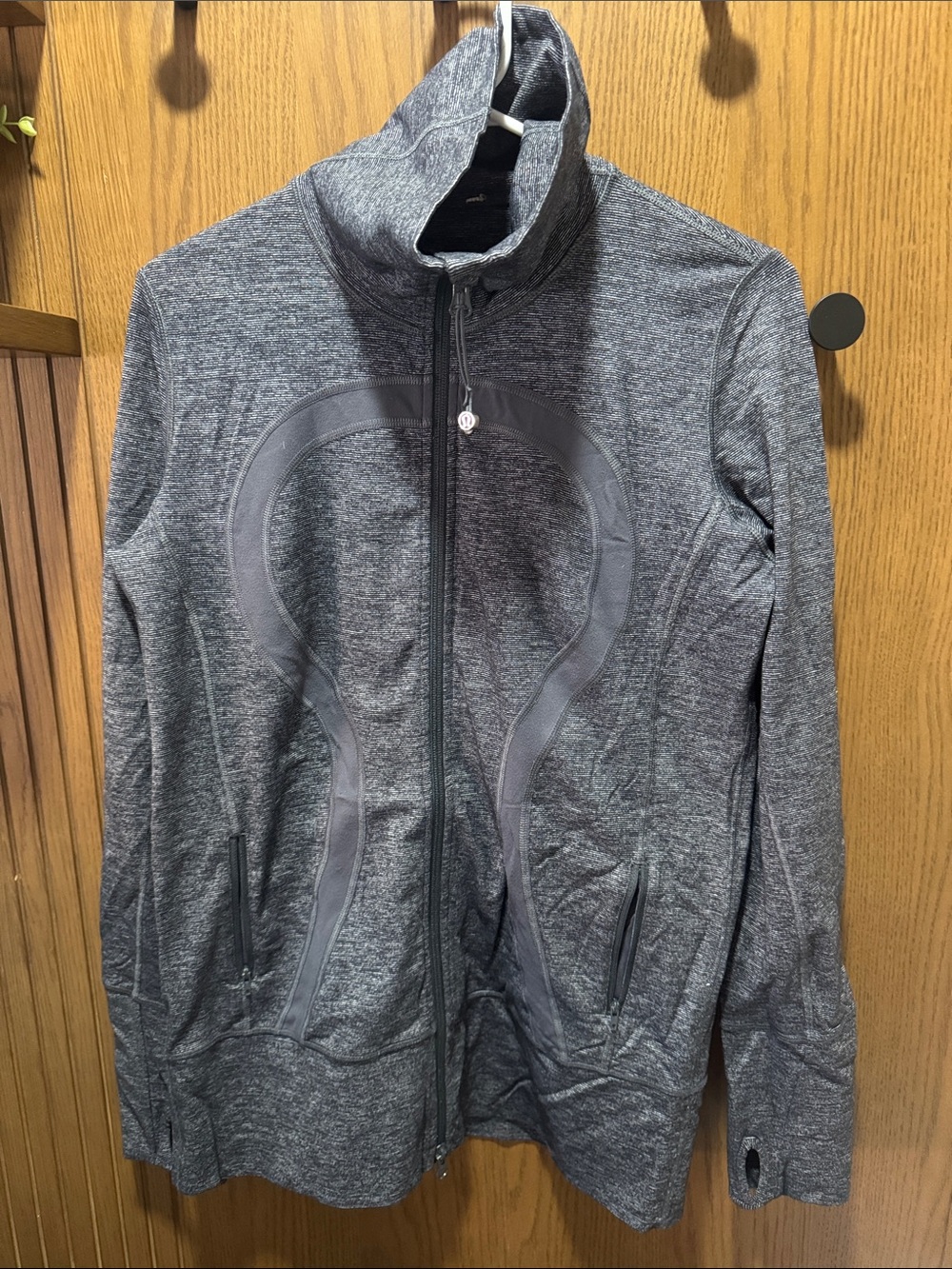 lululemon athletica Men's Heather Gray Full-Zip Performance Jacket